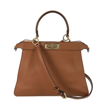 フェンディ   8BN327 ピーカブーアイシーユースモール 2wayFF柄クリスタルハンドバッグ 中古 BS99 フェンディ 8BN327 ピーカブーアイシーユースモール 2wayFF柄