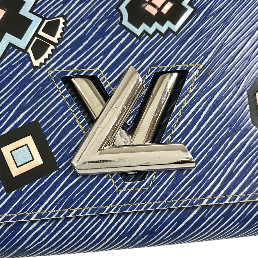 ルイ・ヴィトン エピ デニム ポルトフォイユ ツイスト チェーン  ウォレットバッグ
