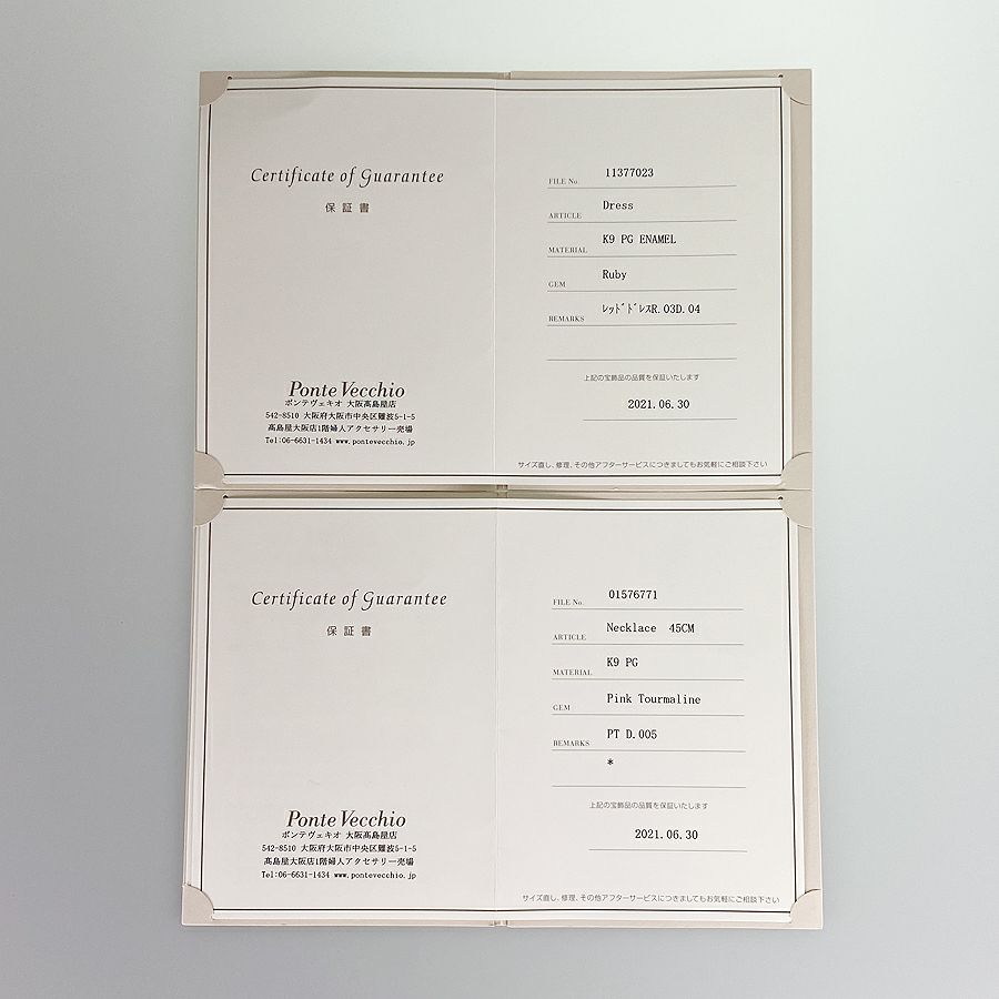 ポンテヴェキオ ネックレス