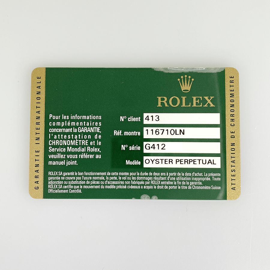 ロレックス 116710 メンズ 腕時計