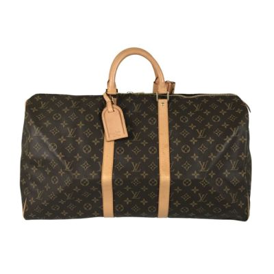 【鑑定済】 ルイヴィトン キーポル 55 モノグラム ボストンバッグ ルイ・ヴィトン モノグラム キーポル バンドリエール 55 ボストン