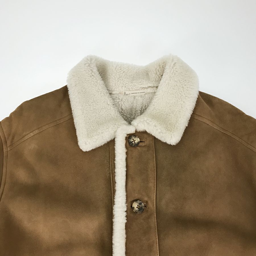パパス メンズ ムートンコート
