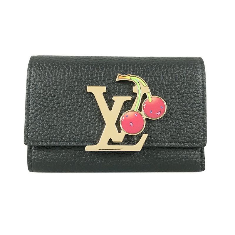 ルイ・ヴィトン トリヨン レザー ポルトフォイユ カプシーヌ