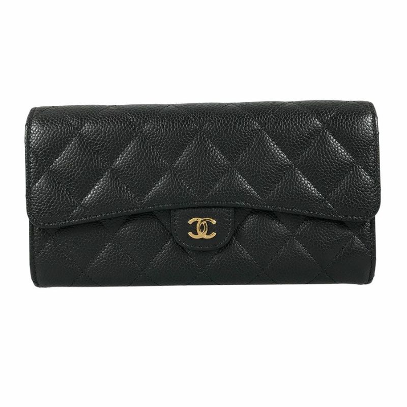 シャネル 長財布 かぶせ蓋