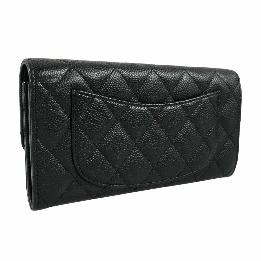 シャネル 長財布 かぶせ蓋