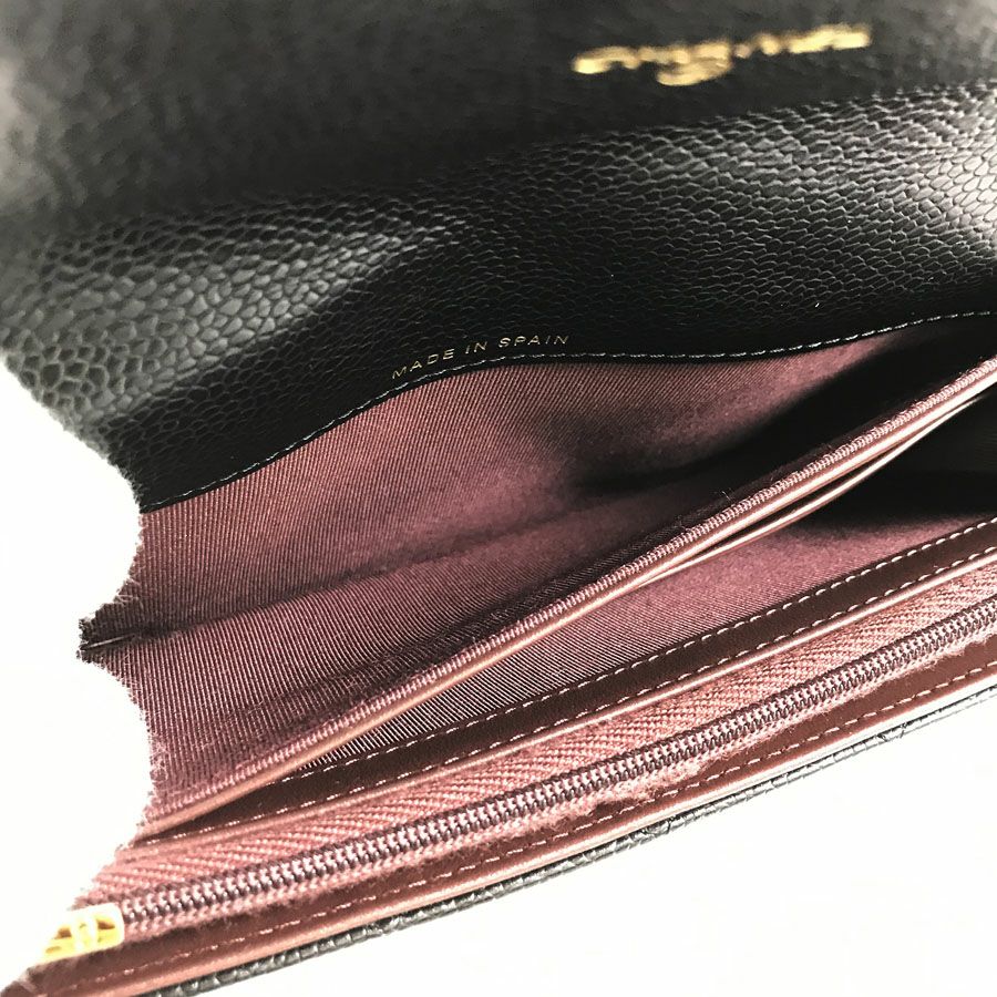シャネル 長財布 かぶせ蓋