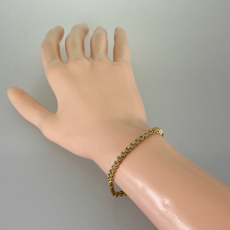 ノーブランド テニスブレスレット