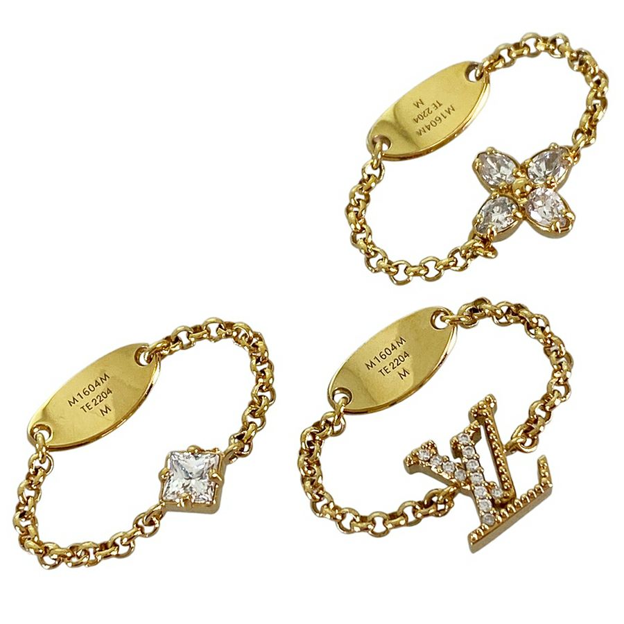 Loius Vuitton セットリング ルイ・ヴィトン モノグラム セット リング レディ LV リング