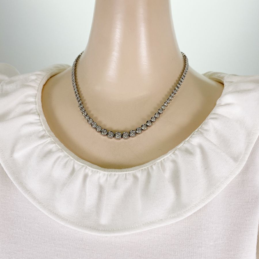 ノーブランド テニスネックレス