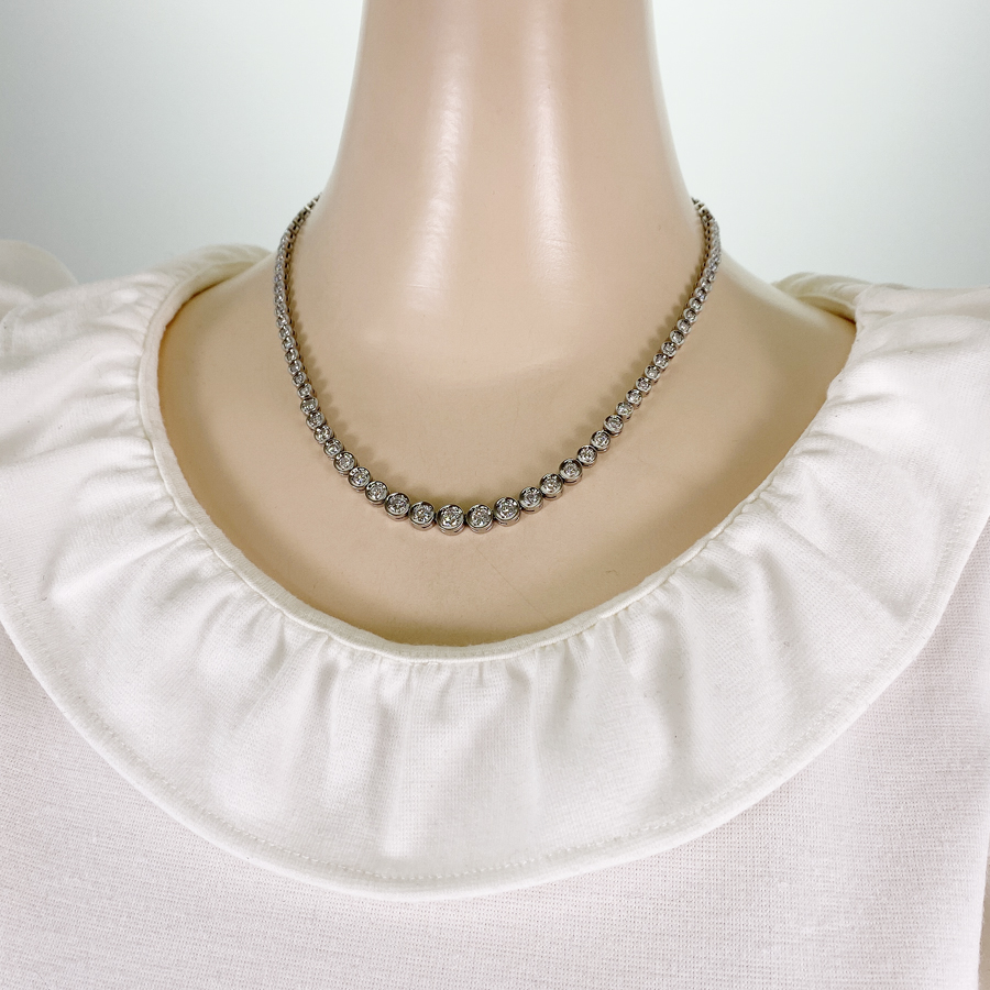 ノーブランド テニスネックレス