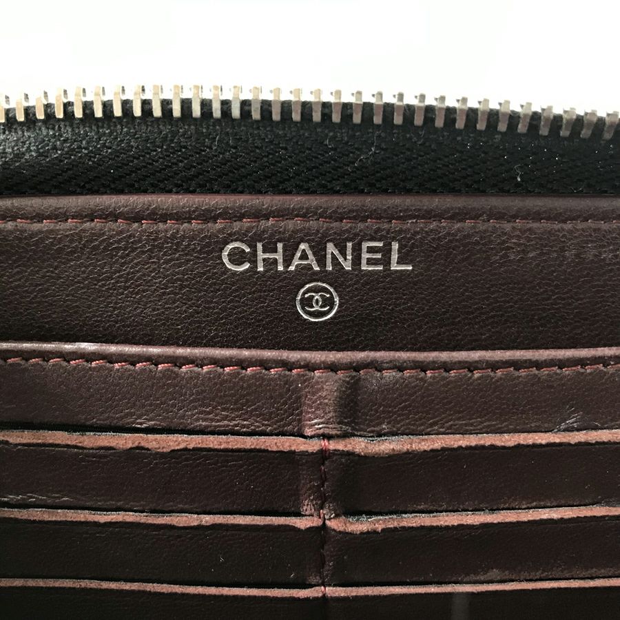 シャネル 長財布 ラウンドファスナー