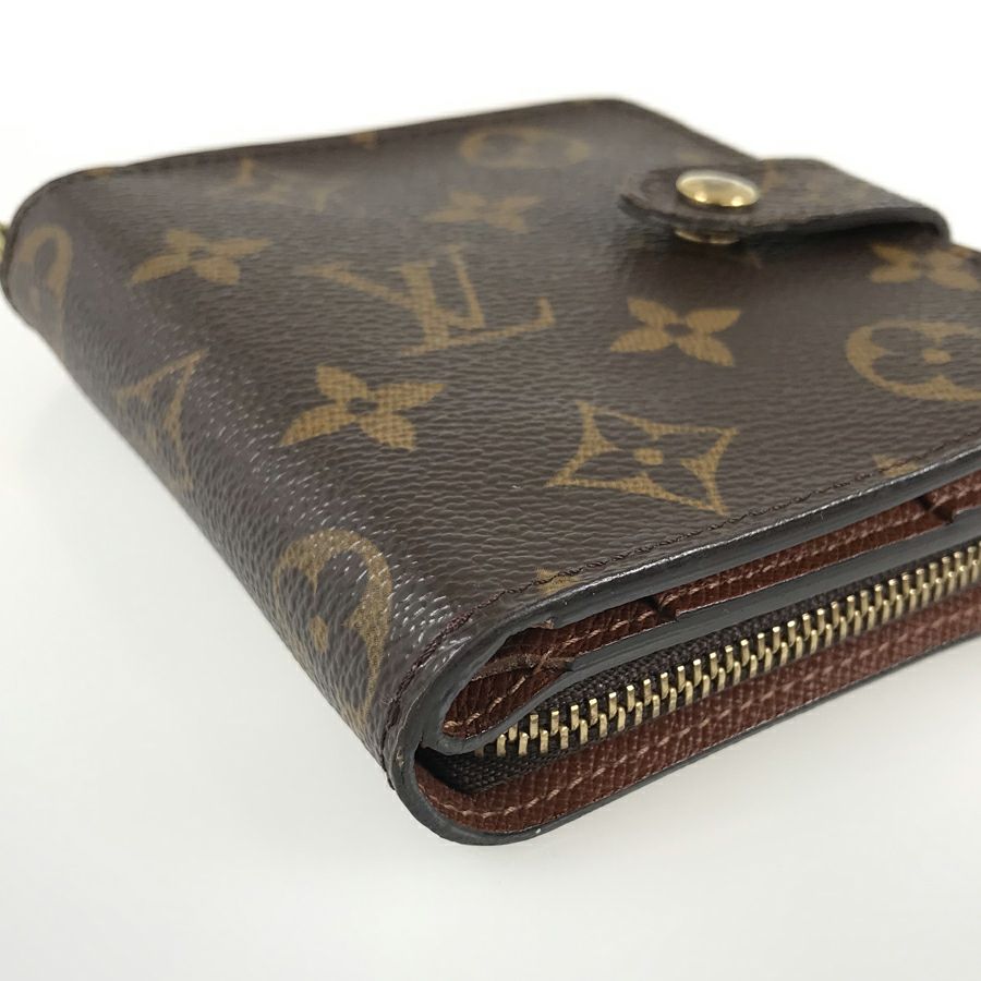 ルイ・ヴィトン モノグラム コンパクトジップ  二つ折り財布