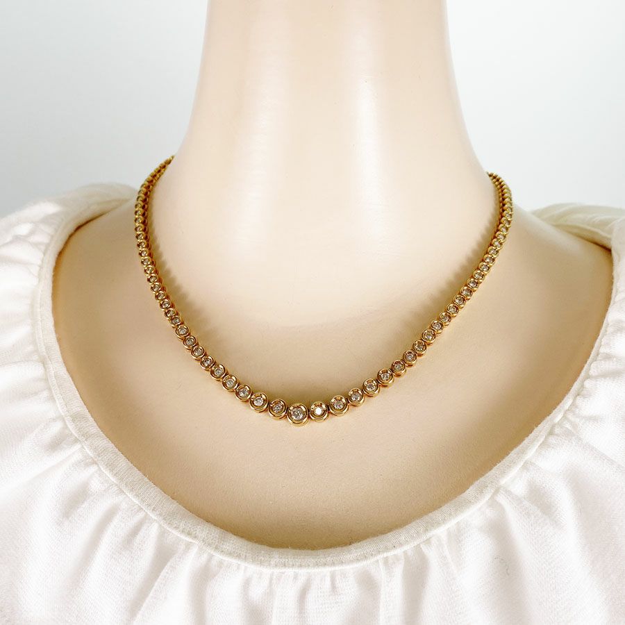 ノーブランド テニスネックレス