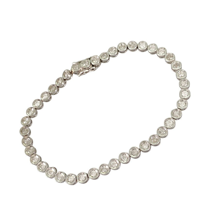 ノーブランド テニスブレスレット