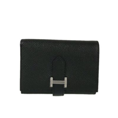 な*お様 HERMES エルメス ベアン レクトベルソ ブラック 三つ折り財布 な*お様 HERMES エルメス ベアン レクトベルソ ブラック 三