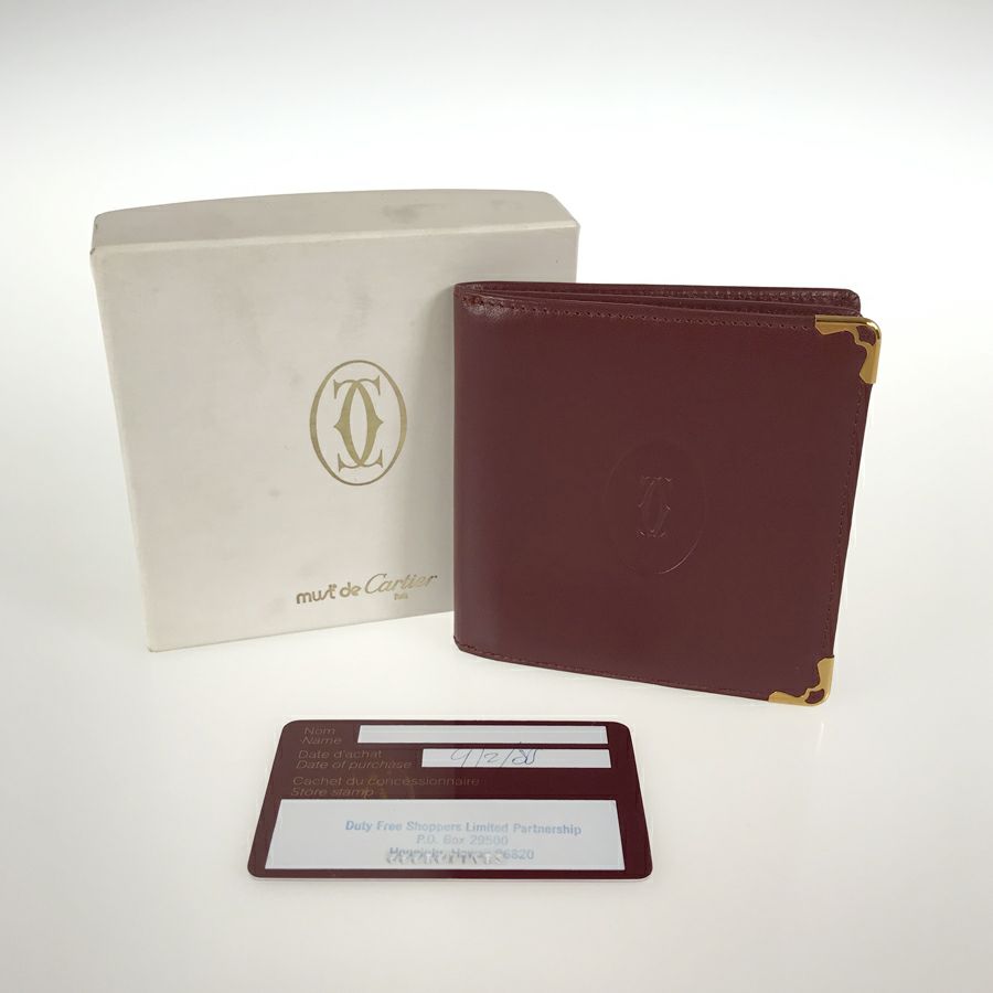 カルティエ 二つ折り財布